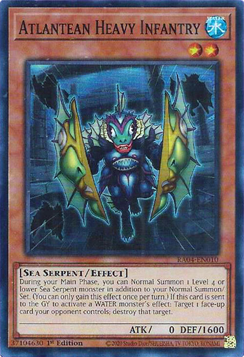 Atlantean Heavy Infantry - RA04-EN010 -  (Super Rare) - 1st Edition